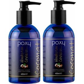 Poxy Kuru ve Yıpranmış Saçlara Özel Hindistan Cevizi Özlü 2x400 ml Saç Kremi