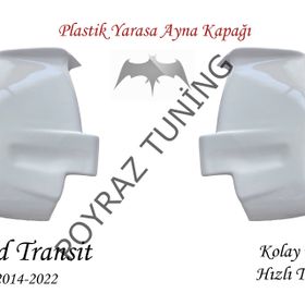 Poyraz Tuning Ford Transit 2014-2018 Beyaz Boyalı Uyumlu Yarasa Ayna Kapağı