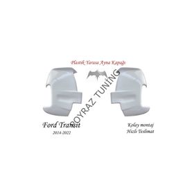 Poyraz Tuning Ford Transit 2014-2018 Beyaz Boyalı Uyumlu Yarasa Ayna Kapağı