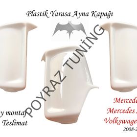 Poyraz Tuning Volkswagen Crafter 2012-2018 Beyaz Boyalı Uyumlu Yarasa Ayna Kapağı