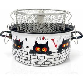 PR Home Cat Emaye 22 cm Kızartma Tenceresi