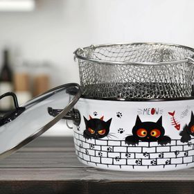 PR Home Cat Emaye 22 cm Kızartma Tenceresi