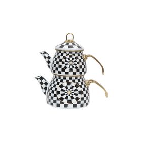 PR Home Dama Gold Model Emaye Çaydanlık