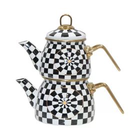 PR Home Dama Mini Model Emaye Çaydanlık