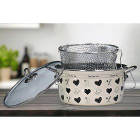PR Home Enjoy Siyah Emaye 22 cm Kızartma Tenceresi