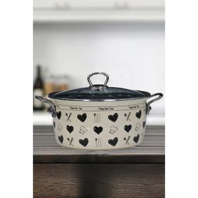 PR Home Enjoy Siyah Emaye 22 cm Kızartma Tenceresi