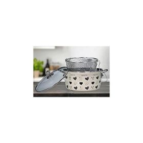 PR Home Enjoy Siyah Emaye 22 cm Kızartma Tenceresi