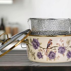 PR Home Fiorella Emaye 22 cm Kızartma Tenceresi