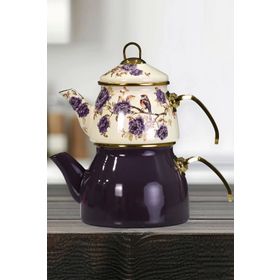 PR Home Fiorella Gold Model Emaye Çaydanlık