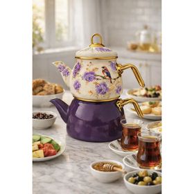 PR Home Fiorella Mini Model Emaye Çaydanlık