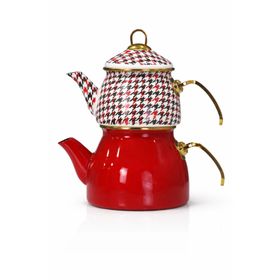 PR Home Forte Red Gold Model Emaye Çaydanlık
