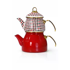PR Home Forte Red Gold Model Emaye Çaydanlık