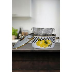 PR Home Lemon Emaye 22 cm Kızartma Tenceresi