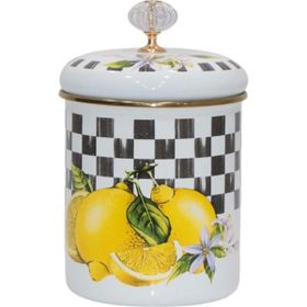 PR Home Lemon Emaye Büyük Boy 14 CM Sarı Baharatlık Kavanoz