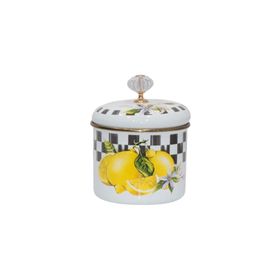 PR Home Lemon Emaye Küçük Boy 10 cm Baharatlık Kavanoz
