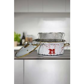 PR Home Love Emaye 22 cm Kızartma Tenceresi