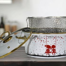 PR Home Love Emaye 22 cm Kızartma Tenceresi
