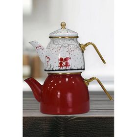 PR Home Love Rose Model Emaye Çaydanlık