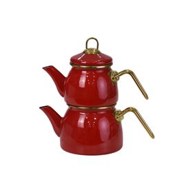 PR Home Red Mini Model Emaye Çaydanlık