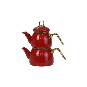 PR Home Red Mini Model Emaye Çaydanlık