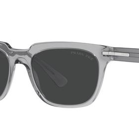 Prada 04Y 08U-08G 56 Erkek/Kadın Gri Köşeli Çerçeve Güneş Gözlüğü