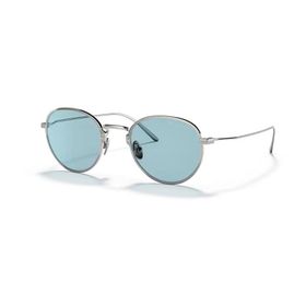 Prada 53WS 05Q05I 50 Metalik Yuvarlak Unisex Güneş Gözlüğü