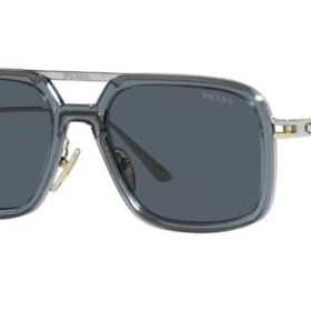 Prada 57ZS 19F09T 55 Mavi Köşeli Çerçeve Erkek Güneş Gözlüğü