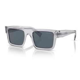 Prada PR 19WS U4309T 52 Unisex Şeffaf Kristal Gri Kemik Güneş Gözlüğü