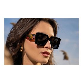 Prada PR 24ZS 17N40L 56 Kadın Kare Kırçıllı Kahverengi Kemik Güneş Gözlüğü