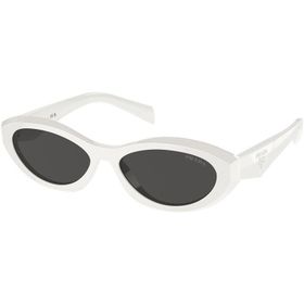 Prada PR 26ZS 17K08Z 55 White Dark Grey Kadın Güneş Gözlüğü