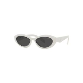Prada PR 26ZS 17K08Z 55 White Dark Grey Kadın Güneş Gözlüğü