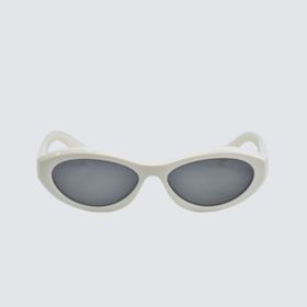 Prada PR 26ZS 17K08Z 55 White Dark Grey Kadın Güneş Gözlüğü
