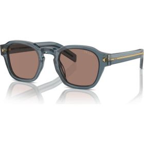 Prada PR A16S 17T05D 49 Geometrik Mavi Asetat Unisex Güneş Gözlüğü