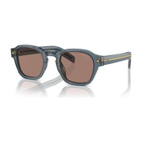 Prada PR A16S 17T05D 49 Geometrik Mavi Asetat Unisex Güneş Gözlüğü