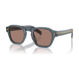 Prada PR A16S 17T05D 49 Geometrik Mavi Asetat Unisex Güneş Gözlüğü