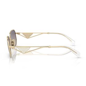 Prada PR A51S ZVN30C 58 Geometrik Gold Metal Kadın Güneş Gözlüğü