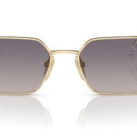 Prada PR A51S ZVN30C 58 Geometrik Gold Metal Kadın Güneş Gözlüğü