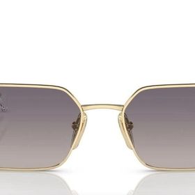 Prada PR A51S ZVN30C 58 Geometrik Gold Metal Kadın Güneş Gözlüğü