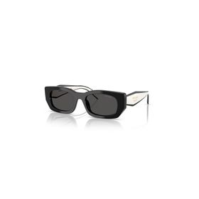 Prada PR B05S 09Q08Z 53 Kadın Geometrik Siyah Kemik Güneş Gözlüğü