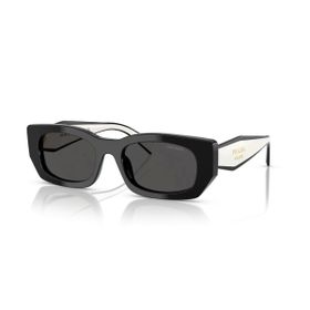 Prada PR B05S 09Q08Z 53 Kadın Geometrik Siyah Kemik Güneş Gözlüğü