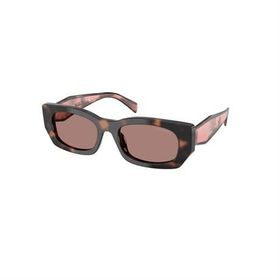 Prada PR B05S 23A60B 53 Kadın Geometrik Kırçıllı Kahvernegi Kemik Güneş Gözlüğü