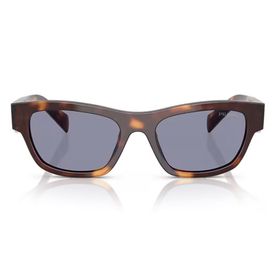 Prada PR B09S 15W03N 54 Oval Kırçıllı Kahverengi Kemik Unisex Güneş Gözlüğü