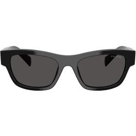 Prada PR B09S 16K08Z 54 Oval Siyah Kemik Unisex Güneş Gözlüğü