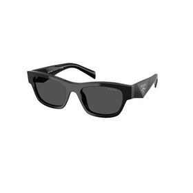 Prada PR B09S 16K08Z 54 Oval Siyah Kemik Unisex Güneş Gözlüğü