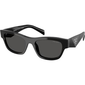 Prada PR B09S 16K08Z 54 Oval Siyah Kemik Unisex Güneş Gözlüğü