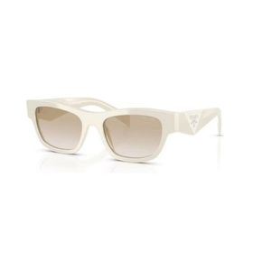 Prada PR B09S 26A80M 52 Oval Beyaz Kemik Unisex Güneş Gözlüğü