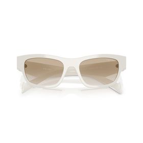 Prada PR B09S 26A80M 52 Oval Beyaz Kemik Unisex Güneş Gözlüğü