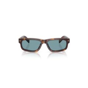 Prada PR B11S 15W04D 55 Dikdörtgen Kırçıllı Kahverengi Kemik Unisex Güneş Gözlüğü