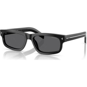 Prada PR B11S 16K731 55 Dikdörtgen Siyah Kemik Unisex Güneş Gözlüğü