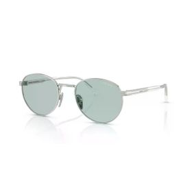 Prada PR B51S 1BC40N 53 Oval Gri Metal Unisex Güneş Gözlüğü